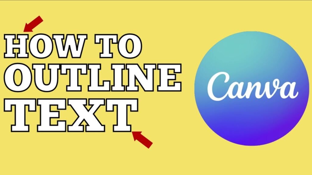 How To Outline Text In Canva?