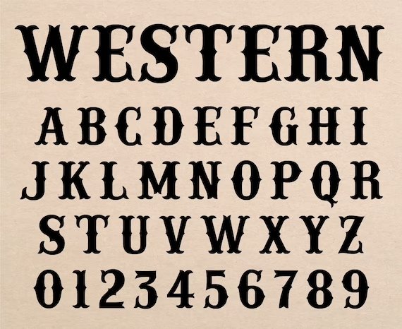 Top Western Fonts for Different Projects
