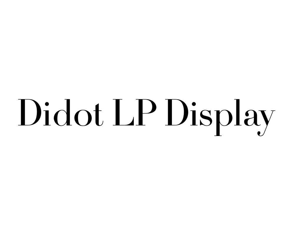 Didot LP Display