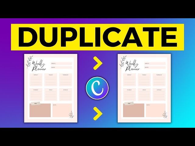 Canva Tip #20: Duplicating A Design
