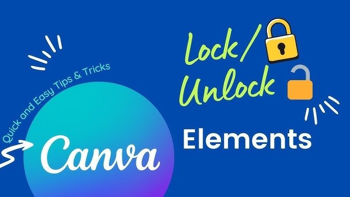 Canva Tip #31: Locking Elements