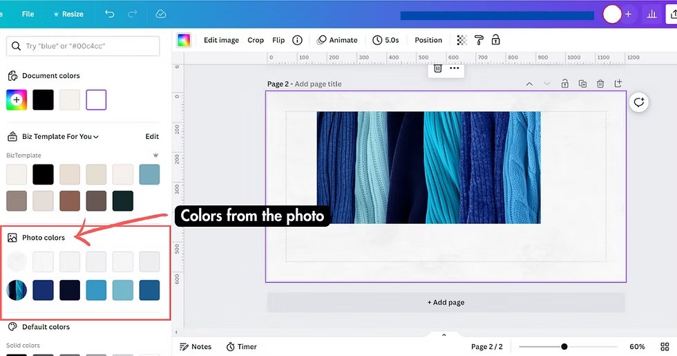 Canva Tip #1: Match Image Colors With Graphic Colors