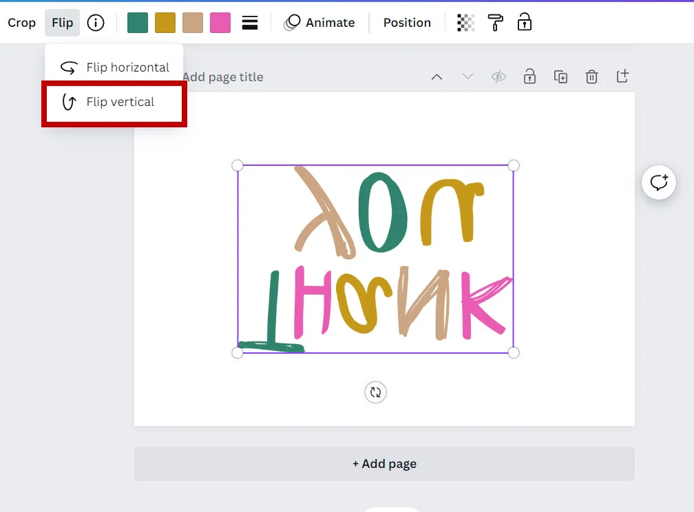 Step-by-Step: Flipping an Image in Canva