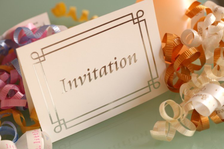 Design and Etiquette For Sending Invitations