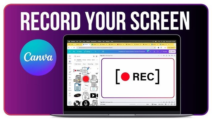 Method 2: How to Record on Canva Using the Screen Recorder?