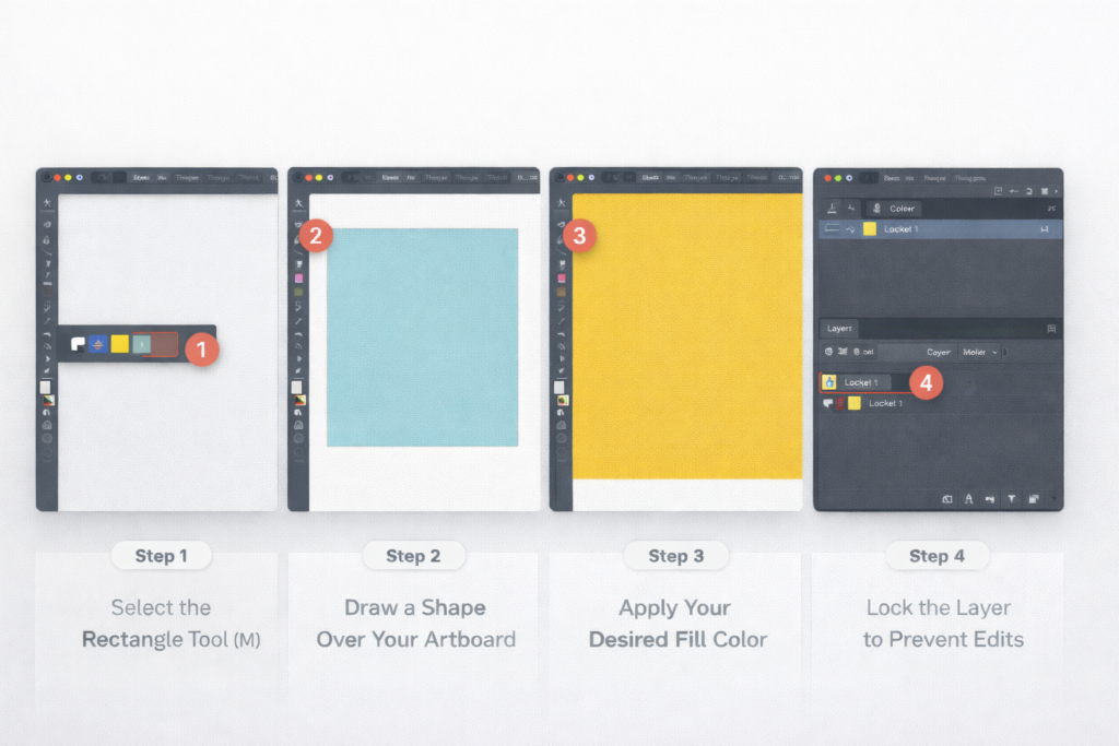 The Background Shape Method: An Alternative Way to Change Artboard Color