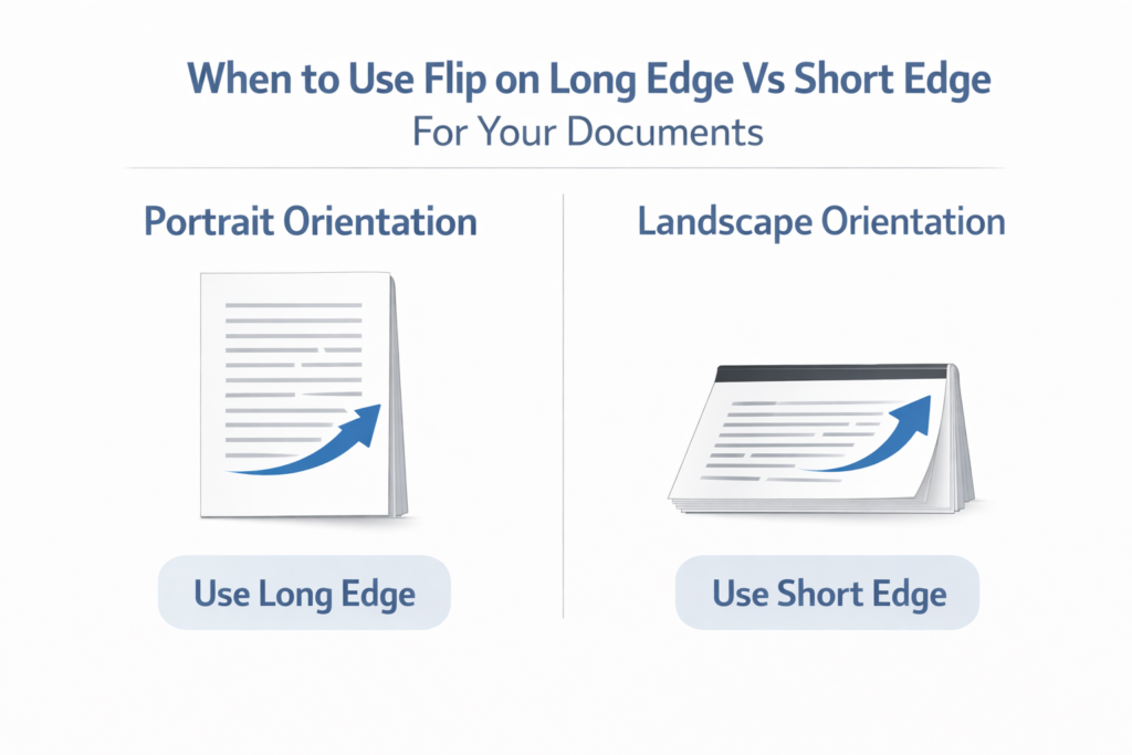 When to Use Flip on Long Edge Vs Short Edge For Your Documents