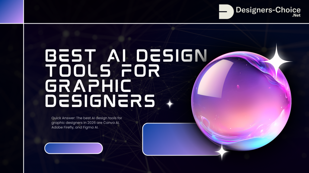 Best AI Design Tools for Graphic Designers in 2026 – Designers – Choice