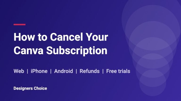 How to cancel your Canva subscription on web, iPhone and Android