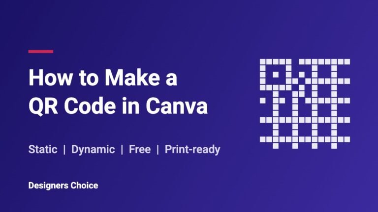 How to make a QR code in Canva, static and dynamic