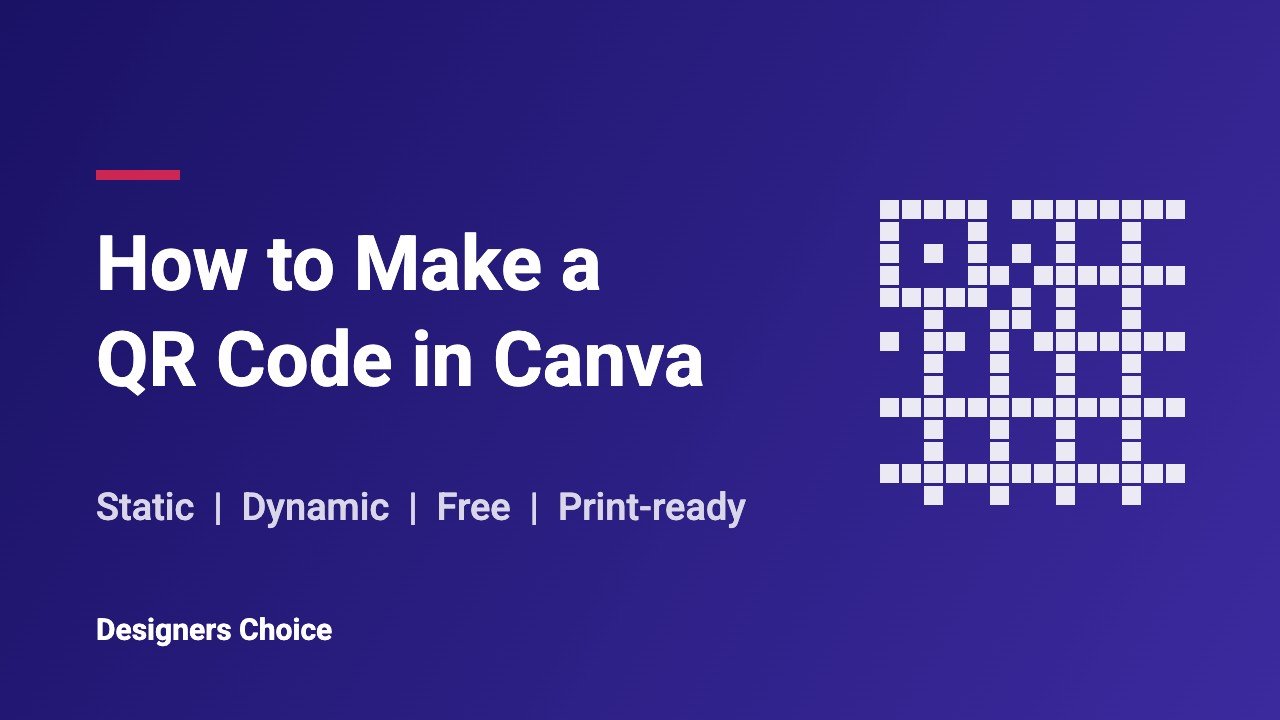 How to make a QR code in Canva, static and dynamic